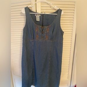 Vintage Chambray Overall Dress